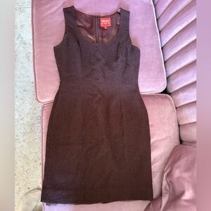 Kenzo wool eggplant tailored mini dress sz 6